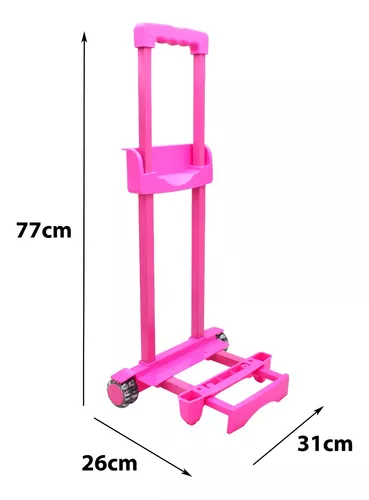 Carrito Para Mochila Escolar Rosa Mexicano Kinder 808-13 City Hunter