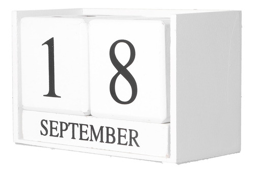 Calendario Perpetuo De Madera Elegante Práctico Retro Moda