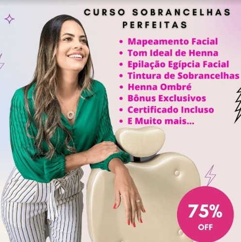 Imagem 1 de 5 de Cursos Sobrancelhas Perfeitas