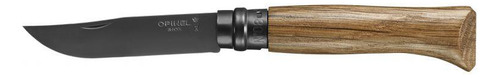 Cuchillo Opinel N°8 Hoja Negra Y Mango De Roble