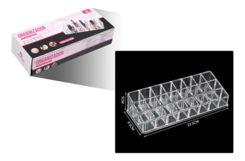Organizador De Maquillaje 24 Compartimientos 22,5x9,5x5