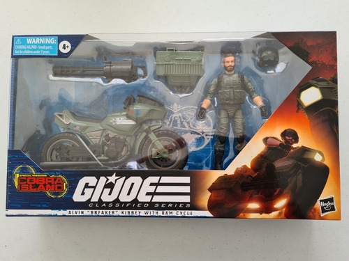 Gi Joe Breaker C/ Ram Cycle, Classified Series Cobra Island (Usado)