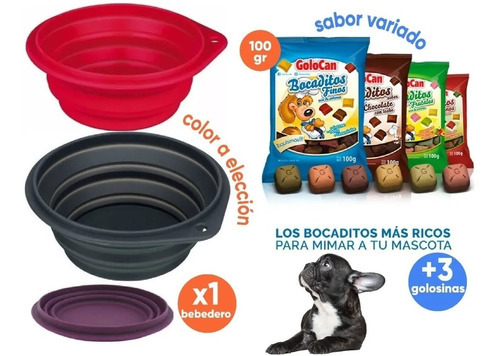 Bebedero Comedero Plegable Para Perros Gatos Trixie 0.25lts