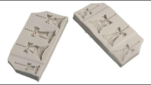 2 Pcs Bell De Navidad Molde De Silicona Molde De Fondant De