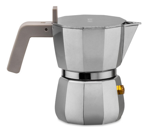 Alessi Moka Cafetera Expreso, 1 Taza, Gris