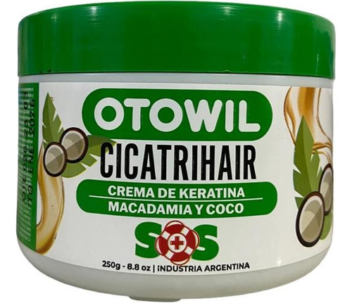 Crema Cicatrihair Brillo Keratina, Macadamia Coco X 250gr 