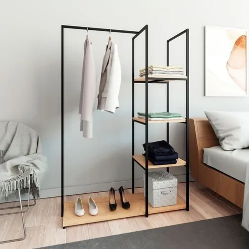 Guarda Ropa, Closet Minimalista Modernos Acero Madera