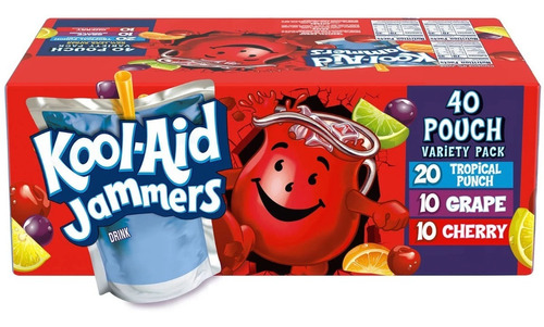 Kool Aid Jammers Tropical Mix Jugos 40 Pz Importados