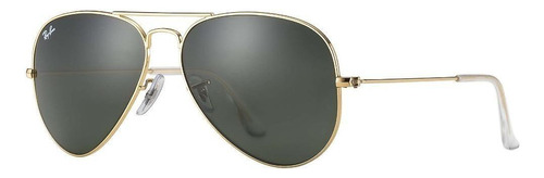 Ray-ban Rb3025 W3234 Aviator Negro Dorado G15 Gota Chica