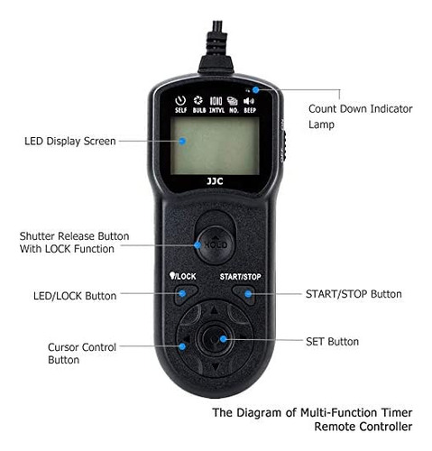 Jjc Reemplaza A Canon Rs-60e3 Disparador De Control Remoto C