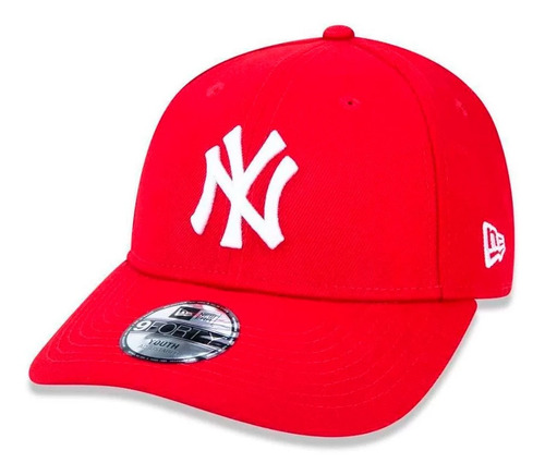 Boné New Era Aba Curva 940 New York Juvenil Vermelho