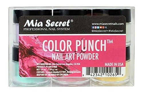 Mia Secret - Color Punch Collection - Polvo Acrílico Para Uñ