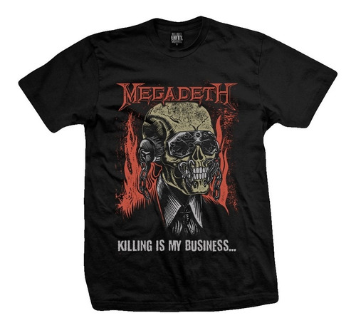 Imagen 1 de 3 de Remera  Megadeth - Killing Is My Business