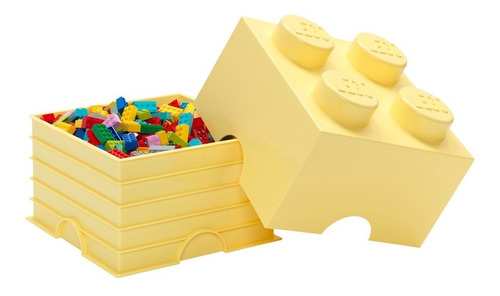 Lego Bloque Apilable Contenedor Original Mediano Cool Yellow