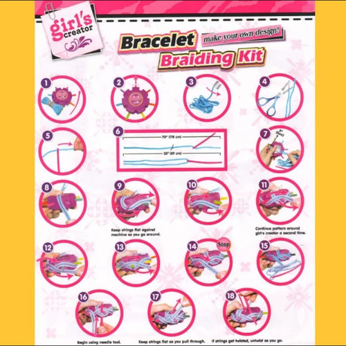Set 2en1 Fabrica De Pulseras Y Brazaletes Juego Niñas Regalo