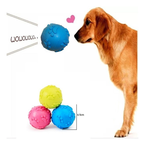 Juguete Para Perro Pelota De Goma Con Chifle Precio X Unidad