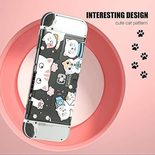 Estuche Switch Oled Cat, Estuche Protector Switch Oled Cat Y