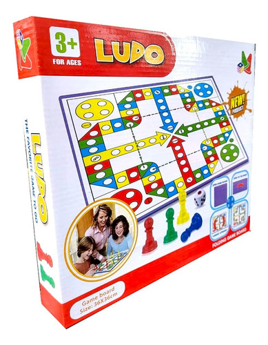 Juego De Mesa Ludo Clasico  Plegable ELG 51095