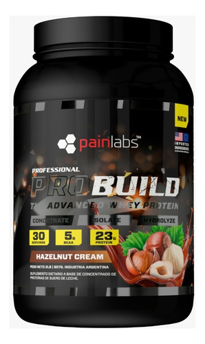 Proteina Pro Build 2 Lbs Painlabs Iso + Hidro + Conc Whey