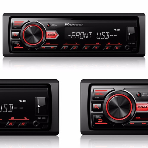 Auto Radio Pioneer Mvh-88ub Media Receiver Mp3 Am Fm Usb