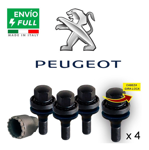 Birlos De Seguridad Peugeot 206 Rc Originales