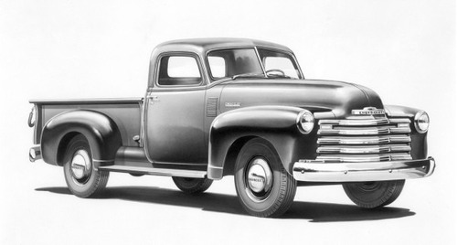Chevrolet Pick Up 1948 - Autos Camionetas - Lámina 45x30 Cm.