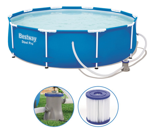 Piscina Estruturada 4678l Circular Com Bomba Filtro 1.249l/h