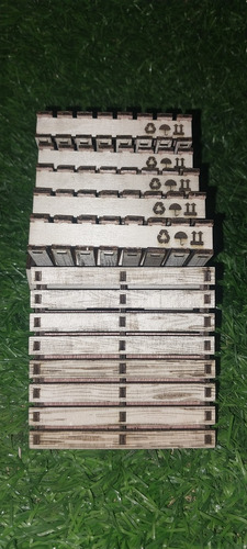 Posa Vasos Estilo Paleta De Carga En Madera Exclusivas