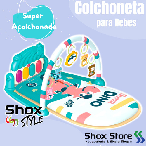 Colchoneta Bebe Gym Interactivo Piano Sonido Luz Sonajero
