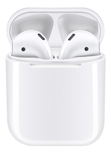 Auriculares Bluetooth Estéreo Inalámbricos Tws I12 Llamadas Color Blanco