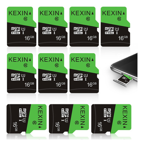 Kit De 10 Tarjeta De Memoria,kexin Micro Sd Card 16 Gb