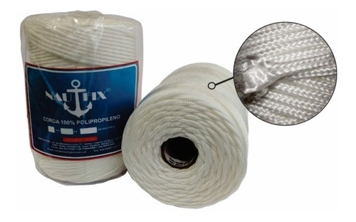 Corda Pp 2,5mm Branco Polipropileno Pesca Artesanato 372mts