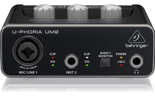 Audio Interface Behringer Um2  Profesional Para Grabación 