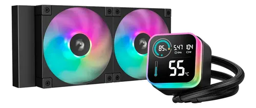 DEEPCOOL LQ240 R-LQ240-BKLSMW-G-1 ※ワケ有 Watercooler Deepcool Lq240 Rgb Preto 240mm Com Tela Lcd | MercadoLivre