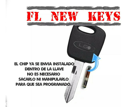 Llave Con Chip + Control Compatible Con Ford Ranger 98-2000
