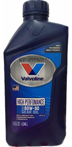 Aceite 80w90 Caja Sincrónica Valvoline