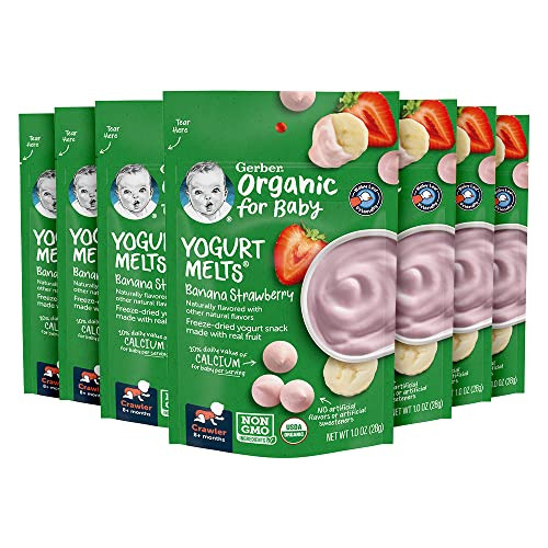 Snacks Gerber Para Bebés - Yogur Orgánico Derretido