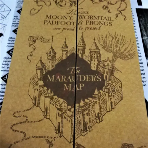 Kit Convocação Harry Potter - Com Carta Personalizada, Mapa do Maroto, Lista  de Feitiços e mais! - Escorrega o Preço