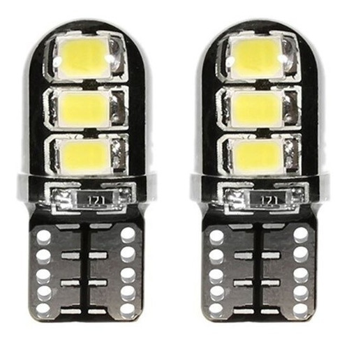 2x Ampolletas Led T10 Cambus Cola De Pescado Blanco