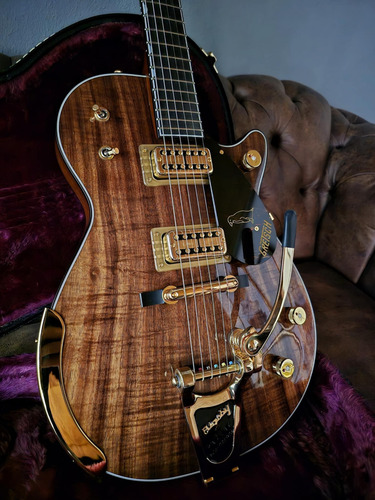 Gretsch Penguin Koa Limited Edition G6134t With Bigsby 2021 Diestro Koa Natural Ébano