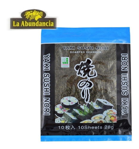 Alga Marina Deshidratado Yaki Sushi Nori Kenko - 10 Hojas