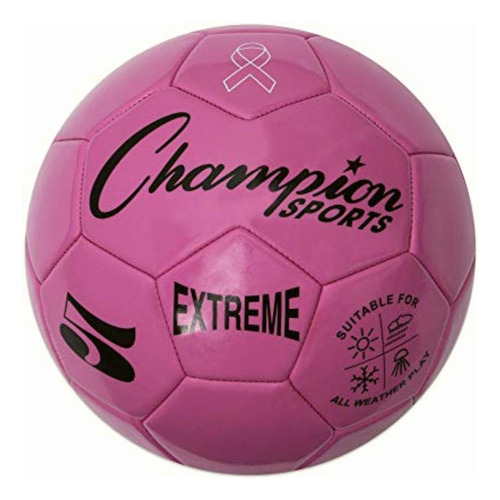 Champion Sports Extreme Series - balón De Fútbol, Color Rosado