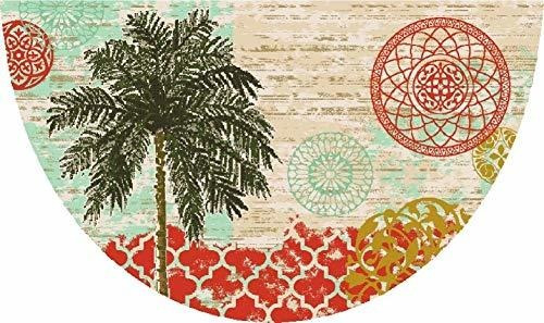 Alfombra Decorativa Seaside Palm Panache, 19  X 31 , Multico