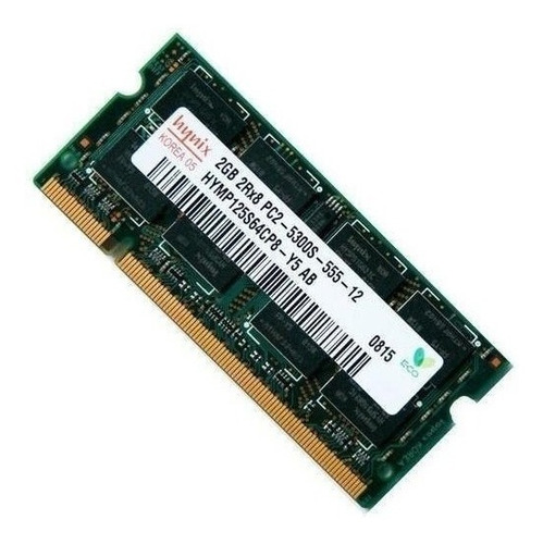 Memoria RAM gamer color verde 2GB 1 SK hynix HYMP125S64CP8-Y5