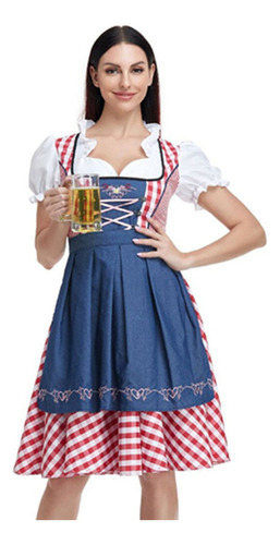 Disfraz De Mujer De Estilo Dirndl Alemán Para Mujer Para Mul