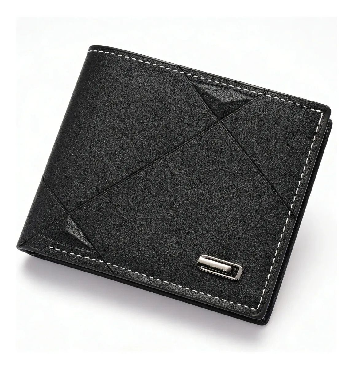 Carteras Para Hombre Billetera Con Moneder Y Múltiples Tarjetero Para Negro