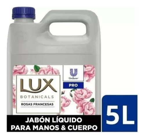 Jabón Líquido Para Manos Y Cuerpo Lux Rosas  X 5 Litros 