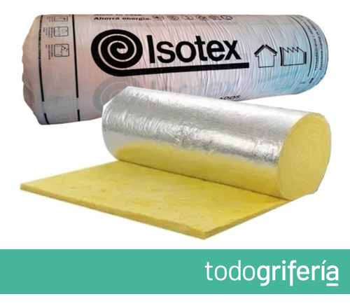 Lana De Vidrio Plata 50 Mm Isotex 1,20 X 16 Mt