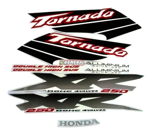 Kit Adesivo Faixa Moto Honda Tornado 2003 Branca