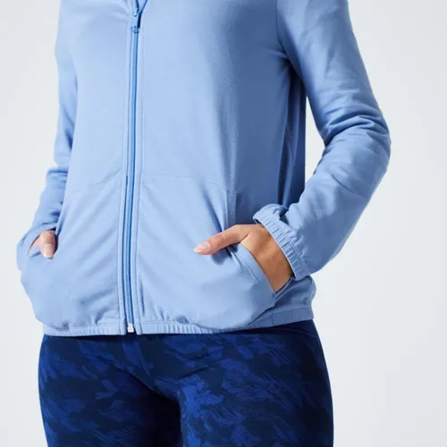 Casaco Feminino De Gin stica E Pilates Hoodie 100 Domyos